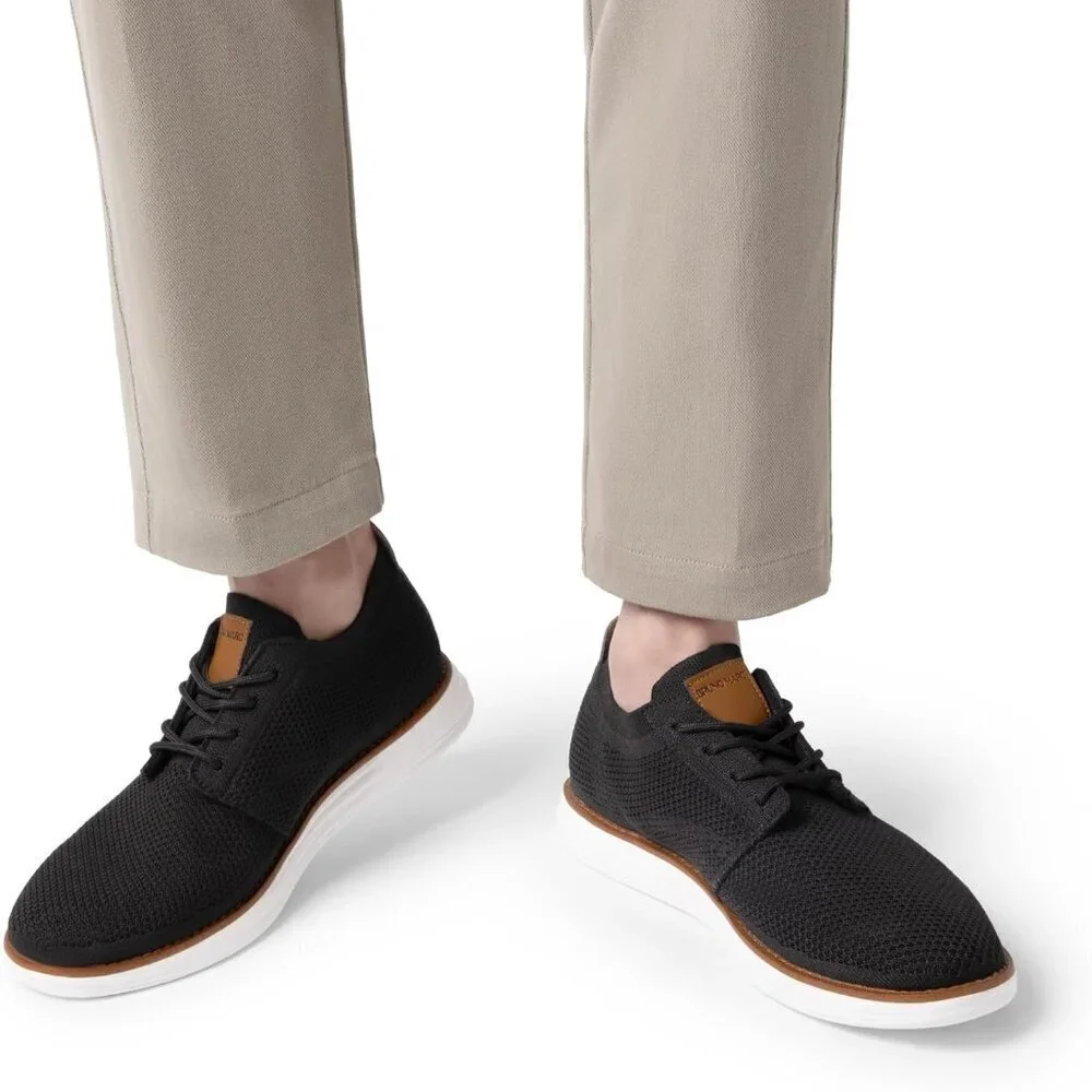 Men's KnitFlex Breeze Mesh Sneakers Oxford Lace-up Lightweight Casual Walking Sh